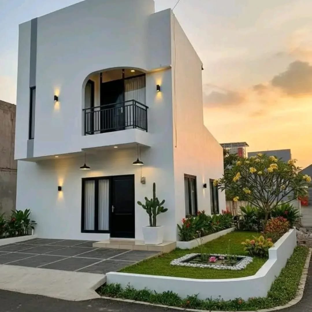 Fasad Hunian Modern Royale Serpong Residence